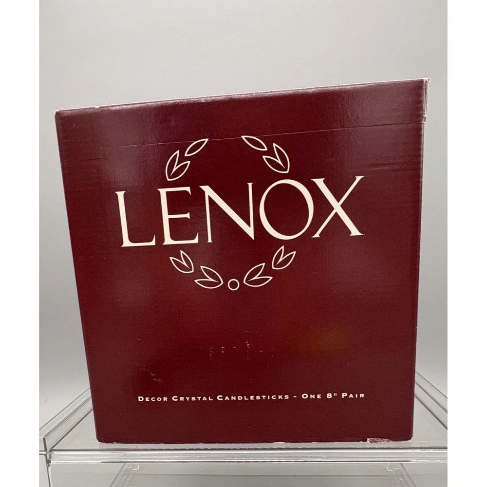 Lenox Crystal Candlesticks Holders  8